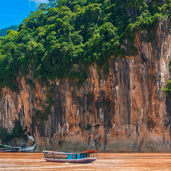 Pak Ou Höhle Mekong Fluss Laos